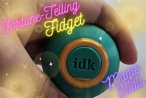 Amazing Fortune-Telling Fidget - Quick, Magic 8 Ball inspired fidget, print in place, desk toy ...