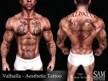 Second Life Marketplace - [SAM TATTOOS] VALHALLA AESTHETIC TATTOO