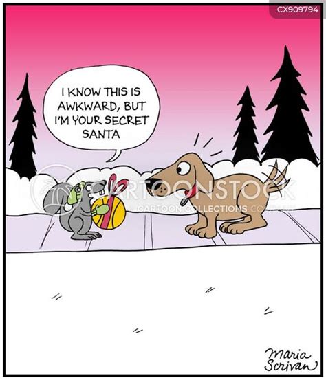 Secret Santa Cartoons and Comics - funny pictures from CartoonStock