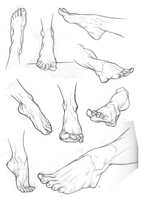 Feet Drawing Reference and Sketches for Artists