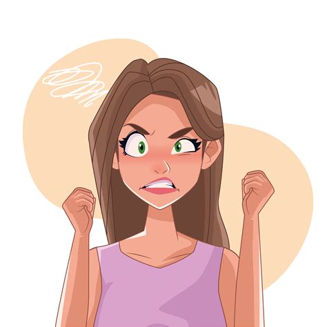 Angry Woman Cartoon