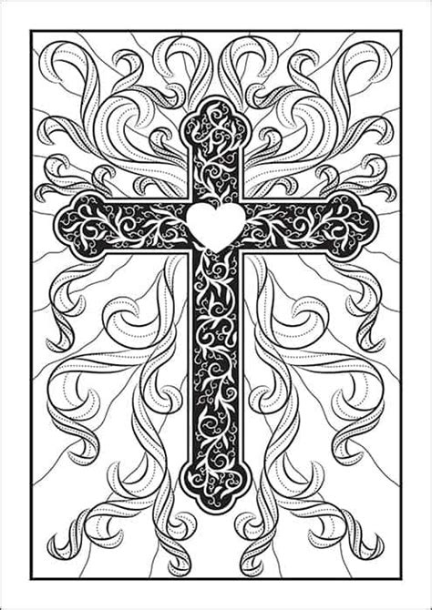 Free Religious Cross Coloring Page (Perfect for Easter and All Year)