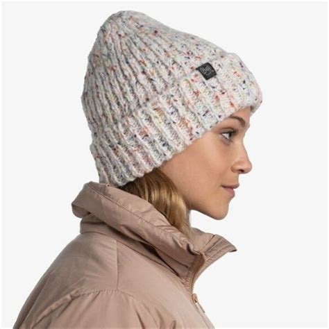 BUFF KNITTED & FLEECE HAT KIM WHITE