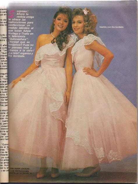 1987 Adela Noriega and Thalía in "Quinceañera" | Prom dresses ball gown ...