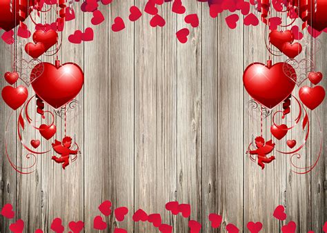 7x5ft Valentines Day Ornaments Rustic Wood Plank Vinyl Backdrop Photo Background | eBay