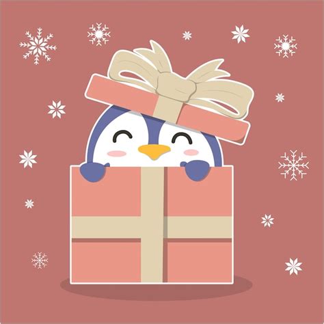 Premium Vector | Cute christmas penguin cartoon decoration