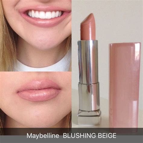 Maybelline BLUSHING BEIGE Lipstick Nude Nude lips Pinky nude Nude Makeup, Makeup Eyeliner, Skin ...