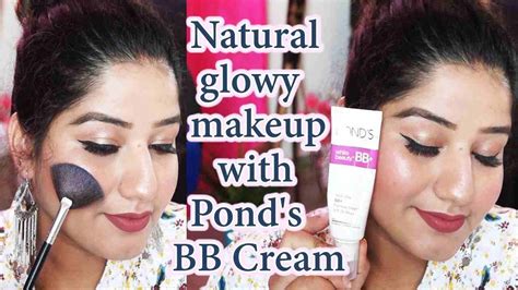 ponds bb cream makeup tutorial / Natural Glowy Party makeup - YouTube