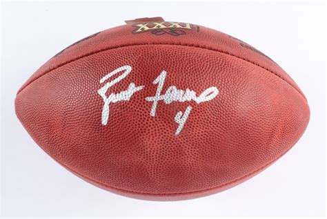 Brett Favre Signed Super Bowl XXXI Logo Football (Favre) | Pristine Auction