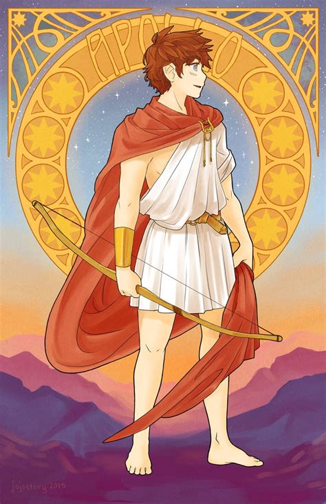 Apollo Greek God greek mythology art nouveau poster art