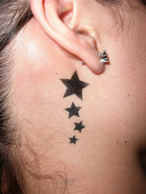 49 Nice Star Neck Tattoos - Neck Tattoo Designs