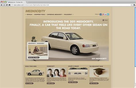 Subaru: The 2011 Mediocrity on Behance