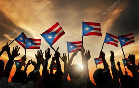 People Waving Flags of Puerto Rico — Stock Photo © Rawpixel #63093065