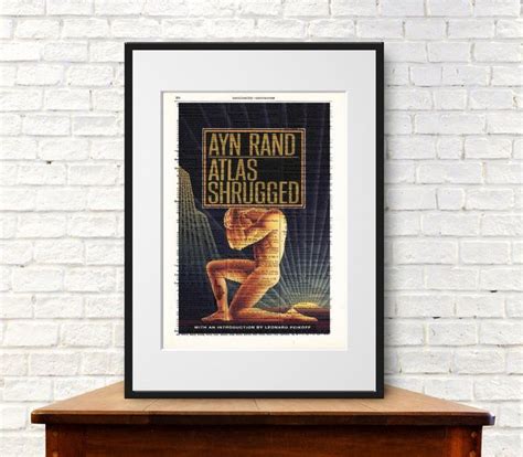Atlas Shrugged by Ayn Rand. Book Cover Art Print | Etsy | Book cover art, Atlas shrugged, Book cover