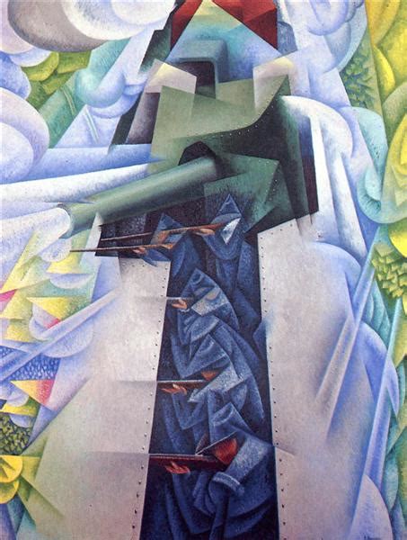 Armored Train in Action, 1915 - Gino Severini - WikiArt.org