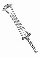 Sword Coloring Coloring Pages sketch template