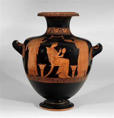 QUEST FOR BEAUTY - Hydria - water vase. 450 BCE. Greek. terracotta.