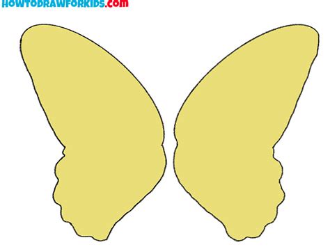 How to Draw Butterfly Wings - Easy Drawing Tutorial For Kids