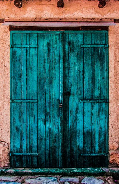 Porta De Madeira Azul · Foto profissional gratuita