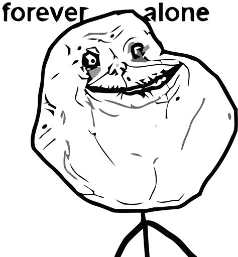 Forever Alone Meme Png - Clip Art Library