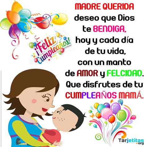 Mensajes de Cumpleaños para Mamá | Tarjetitas