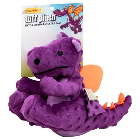 Ruffin' It Tuff Plush Dragon Dog Toy - Shop Dogs at H-E-B