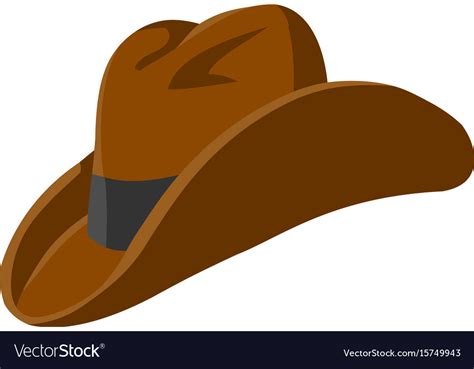 Western cowboy hat Royalty Free Vector Image - VectorStock