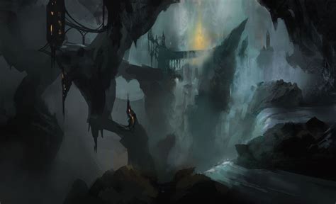 underdark market - Google Search in 2020 | Fantasy landscape, Fantasy ...