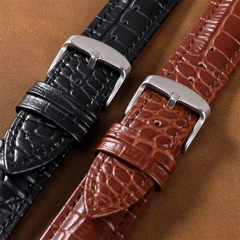 New Women Men Watch Band Genuine Leather Straps 12mm 16mm 20mm Watch Accessories High Quality ...