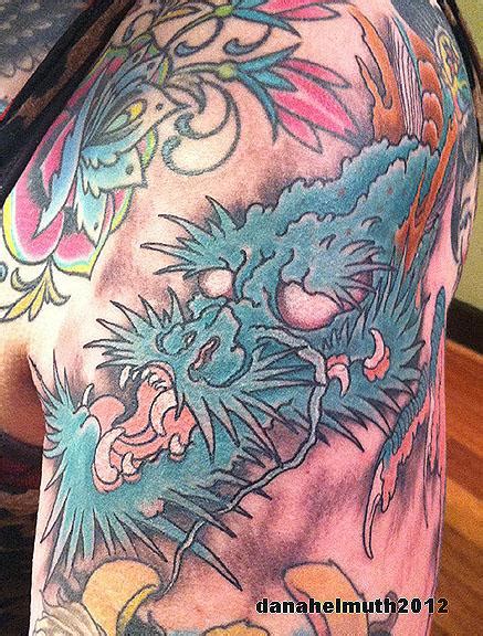 green dragon tattoo by Dana Helmuth: TattooNOW