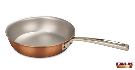 Signature Range 20cm Copper Frying Pan::Falk Copper Cookware