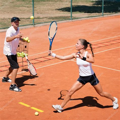 Cardio tennis training — Stock Photo © microgen #111773098