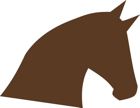 Horse Head Silhouette drawing free image download