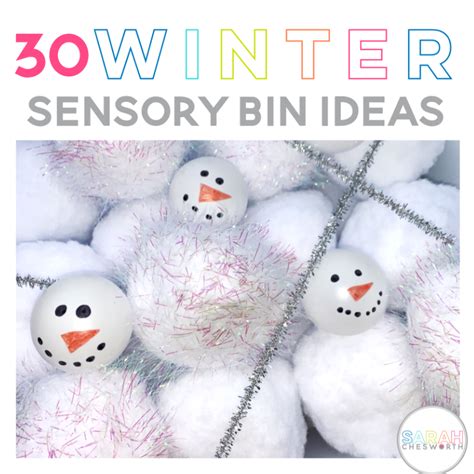 30 Winter Sensory Bin Ideas - Sarah Chesworth