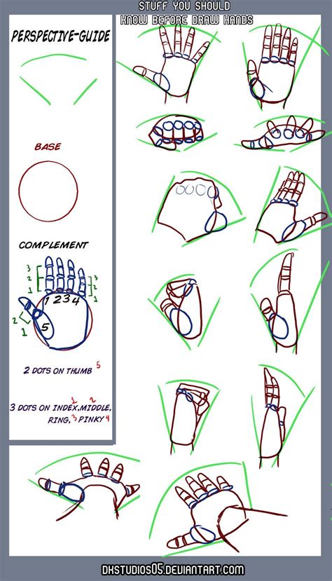 Hand perspective tutorial by DKSTUDIOS05. | Hands tutorial, Drawing ...