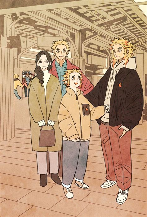 Rengoku family trip (by @ryosuketarou) : r/DemonSlayerAnime