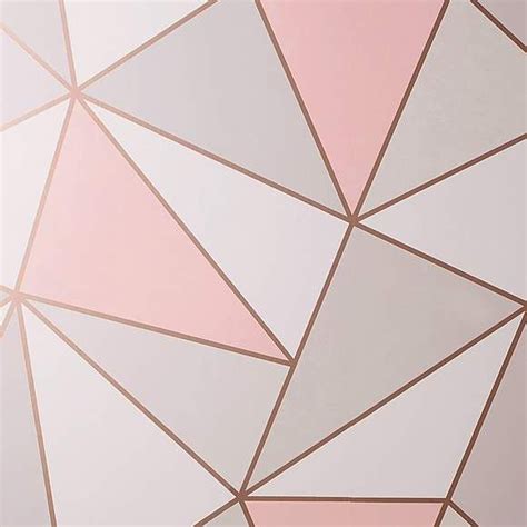 Awasome Pink Grey And Rose Gold Geometric Wallpaper References - helena ...