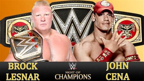 John Cena Vs Brock Lesnar WWE World Heavyweight Championship Match - WW ...