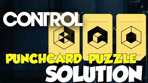 Control Punchcard Puzzle Solution - YouTube