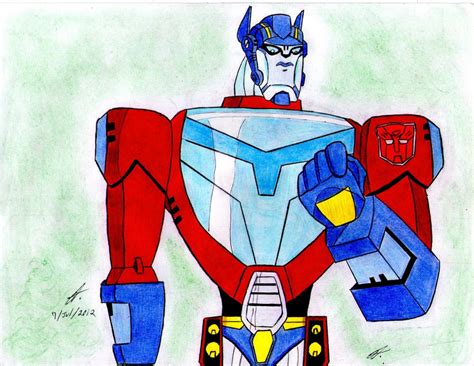 Optimus Prime cybertronian mode TA by ailgara on DeviantArt