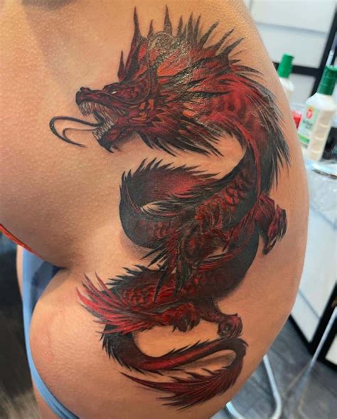 Update more than 54 black and red dragon tattoo best - in.cdgdbentre