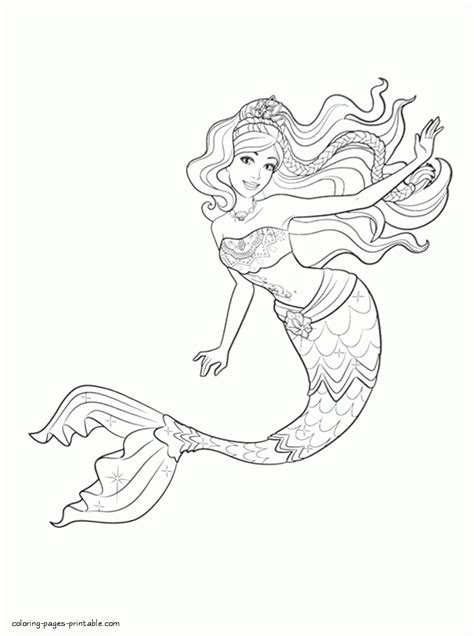 Barbie in a Mermaid Tale coloring pages for free 6 || COLORING-PAGES-PRINTABLE.COM