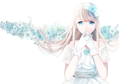 Cute Anime Girl Wallpaper - Cute Anime Wallpaper Blue (#931787) - HD ...