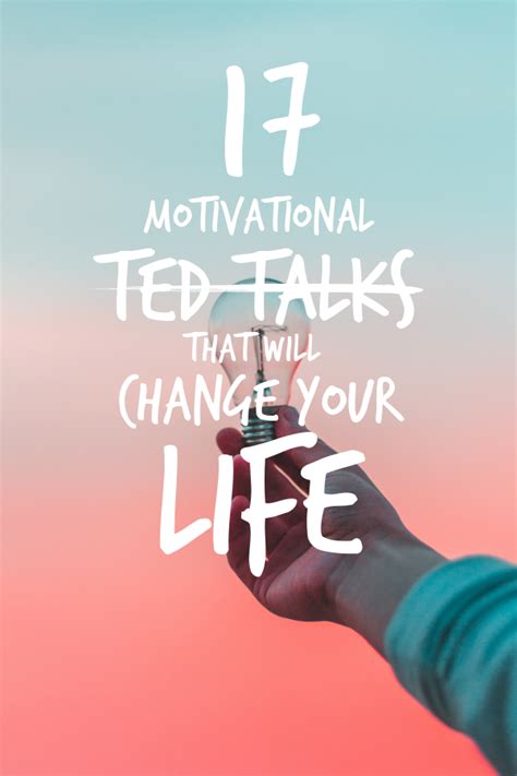 Motivational Ted Talks that will Change your Life | Ted talks, Motivation, Books for self ...