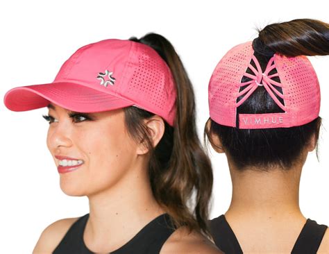 HOT PINK High Ponytail Cap UPF50 Women Baseball Hat - Etsy | Ponytail ...