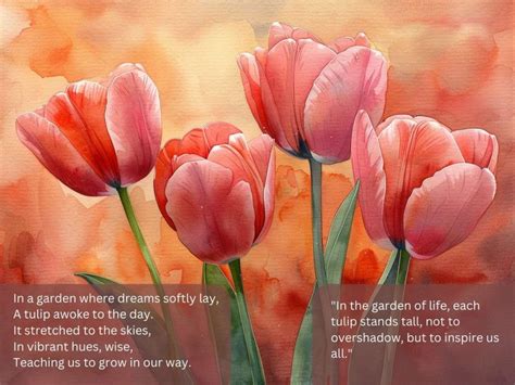 Inspirational Tulip Quotes and Poems