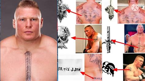 brock Lesnar body tattoo designs. #brocklesnar - YouTube