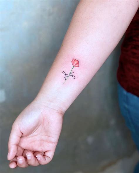 Gemini Birth Flower Tattoo