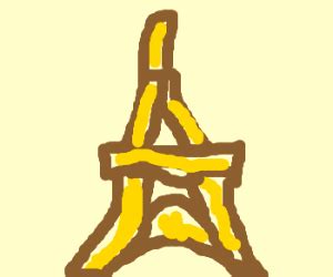 The Eiffel Tower made of french fries - Drawception