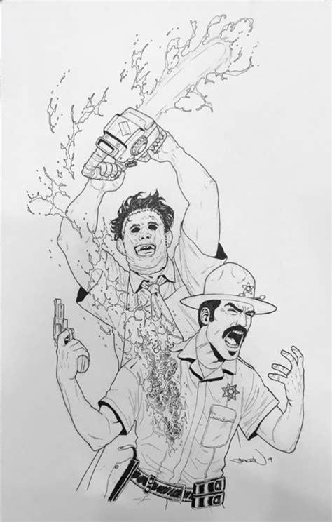 Leatherface Coloring Pages - Leatherface Cute Etsy - 791 x 1024 file type. - Designer lampen Jeane